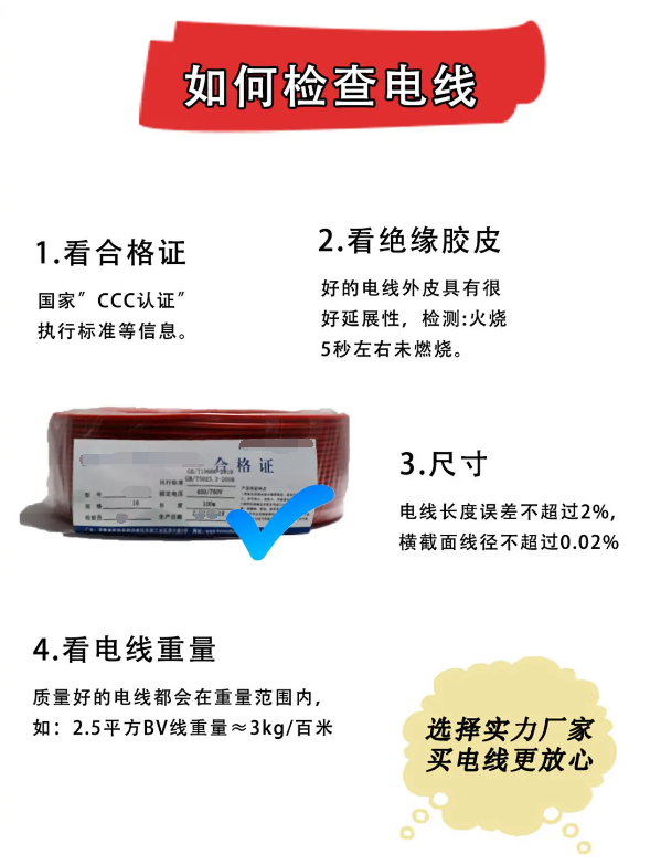 家裝電線如何挑選？